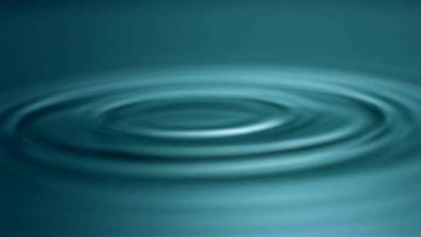 Slo-motion drop hitting water
