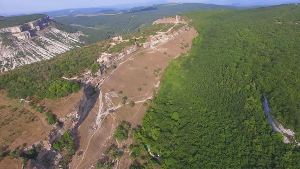 Drone View on the Cave City ChufutKale