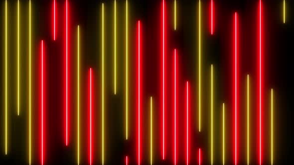 4K Abstract background of glowing neon lines