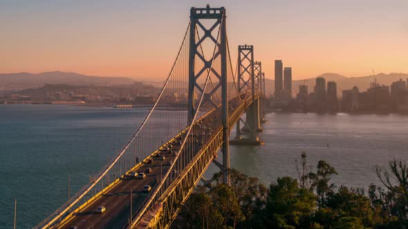 San Francisco's Bay Bridge Twilight