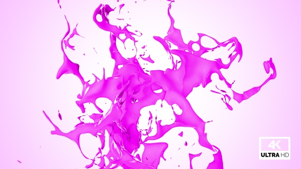 Abstract Pink Paint Splash V3