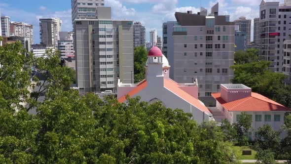 Parroquia Stella Maris Catholic Church Cinematic Drone Shot