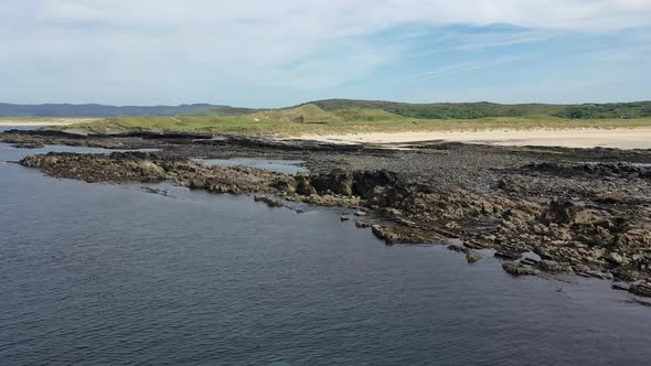 Aerial View of the Reef By Carrickfad at Narin Beach By Portnoo County Donegal, Ireland