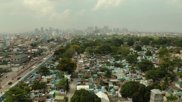 Manila, the Capital of the Philippines Aerial View