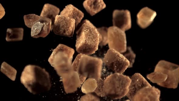 The Super Slow Motion of the Cane Sugar in the Cubes Rises Up