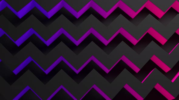 Abstract modern zigzag composition