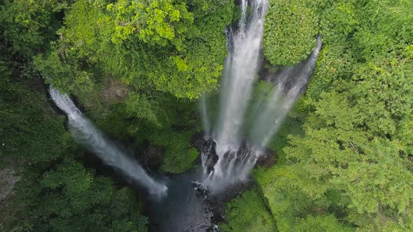 Beautiful Tropical Waterfall BaliIndonesia