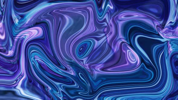 Blue Color Abstract Marble Texture Liquid Animated Background