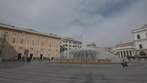 Genoa Main City Square De Ferrari