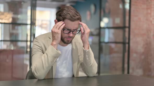 Young Man Thinking Feeling Worried