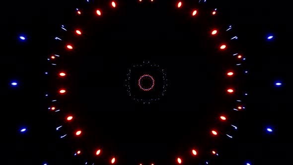 Neon Fireworks Light Particles 4K Loop 01