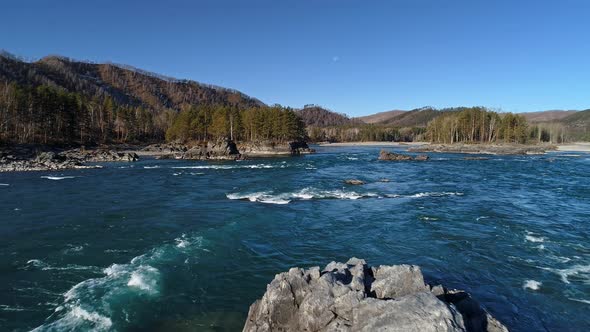 Powerful Mountain River