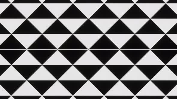 Smooth Looped Animation of Black and White Triangles and Squares