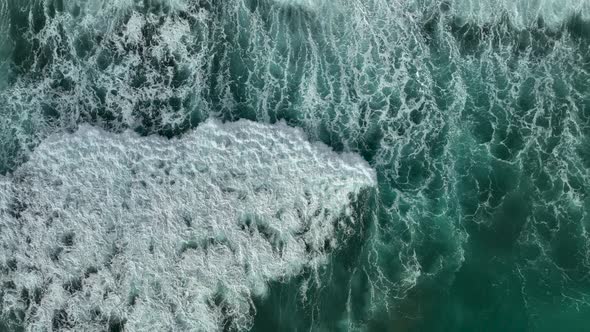 Background Textured Sea Storm aerial view 4 K