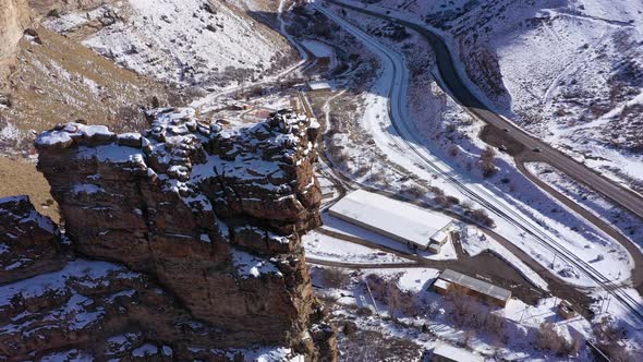 Castle Gate Spire in Winter