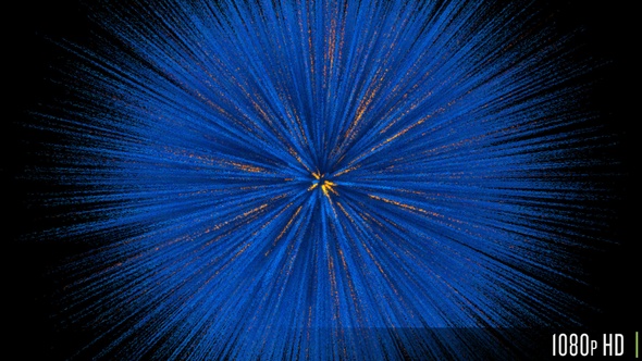 High-Energy Particles Explosion in Slow Motion