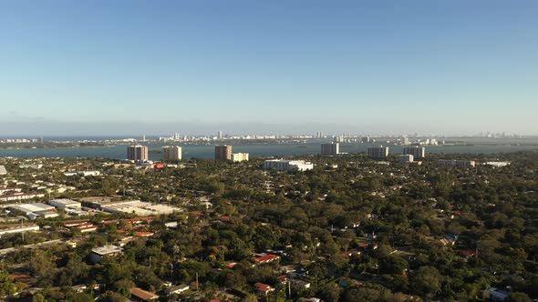 Aerial Shot North Miami Florida 4k