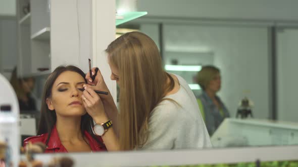 Beautiful Girl in a Beauty Salon