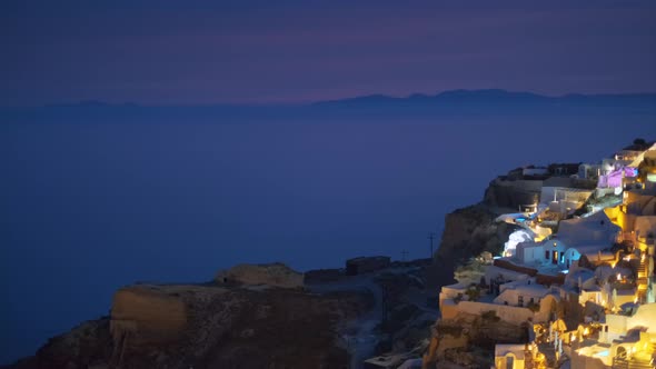 Famous Greek Tourist Destination Oia, Greece