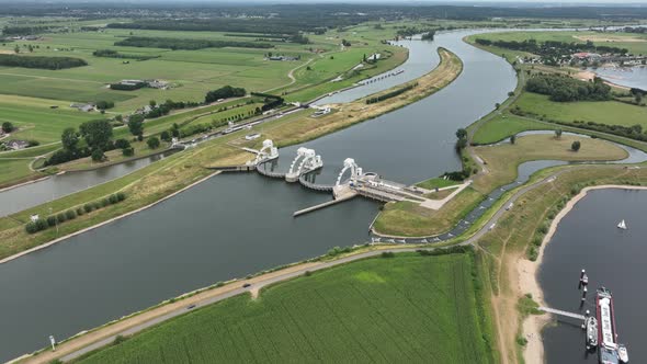 Amerongen Weir and Lock Complex is a Hydraulic Work of Art in the Netherlands