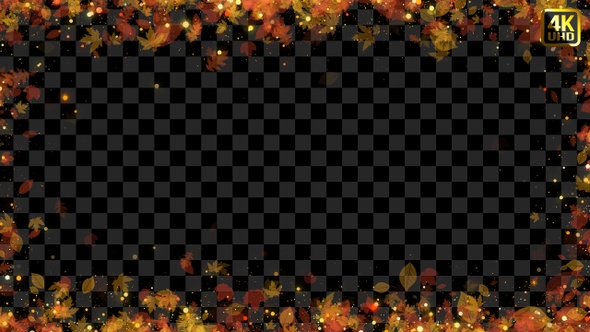 Autumn Particle Frame Overlay alt