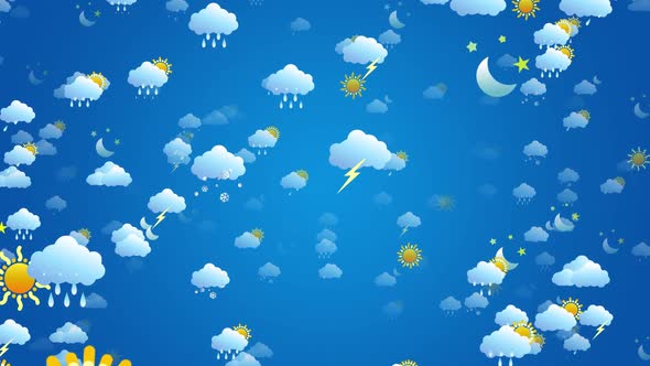 Weather Symbols Background