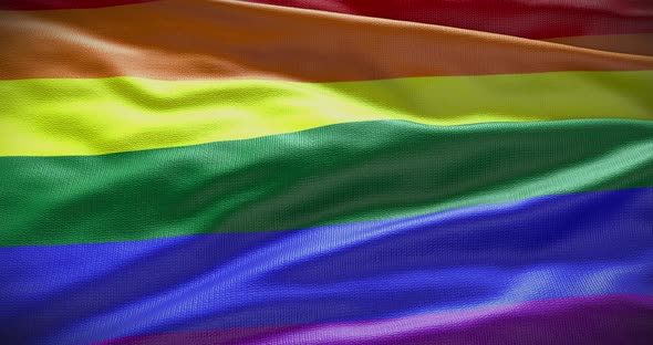 LGBT waving flag looped 4K