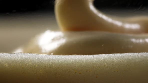 Pastry Cream Whipped Protein is Beautifully Poured Into a Bowl