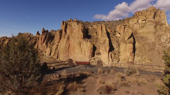 Aerial view of Smith Rock, Oregon