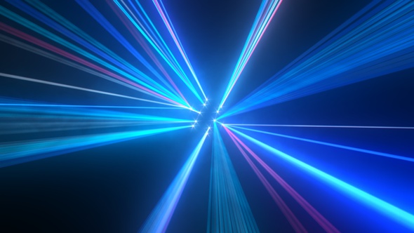 Blue Neon Light VJ Loop alt