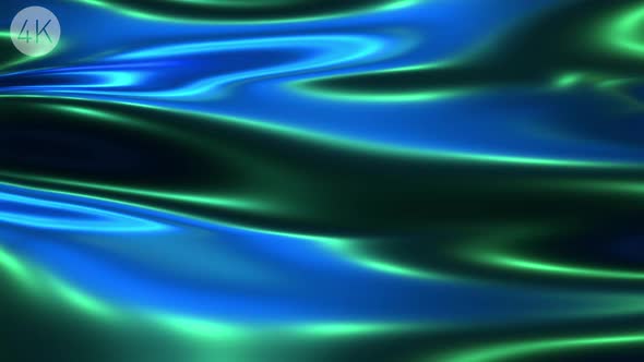 Blue And Green Wavy Background