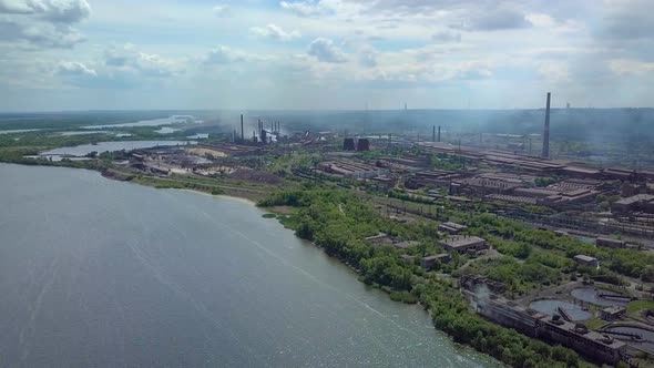 Aerial View of Metallurgical Plant