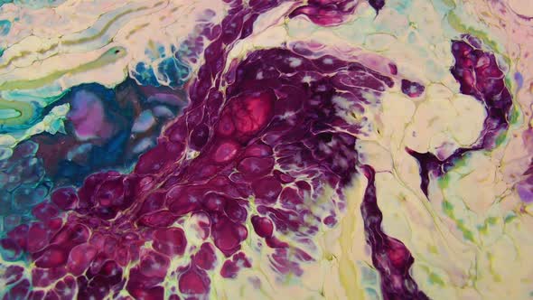 Abstract Bubbling Arty Pattern Liquid Paint Texture 17 alt