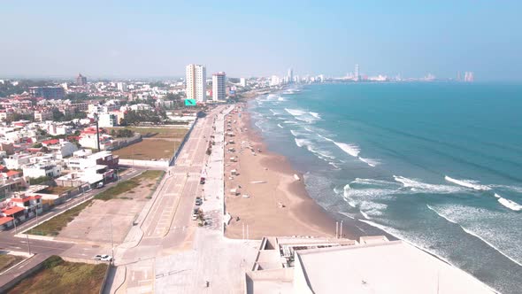 The city of Veracruz in Mexico seen from the air