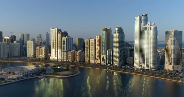 View Of Sharjah Early In The Morning