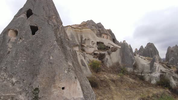 Cappadocia Landscape Aerial View. Turkey. Goreme National Park