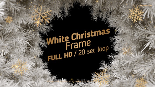 White Christmas Frame