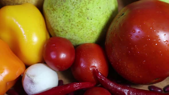 Fresh Bright Autumn Vegetables