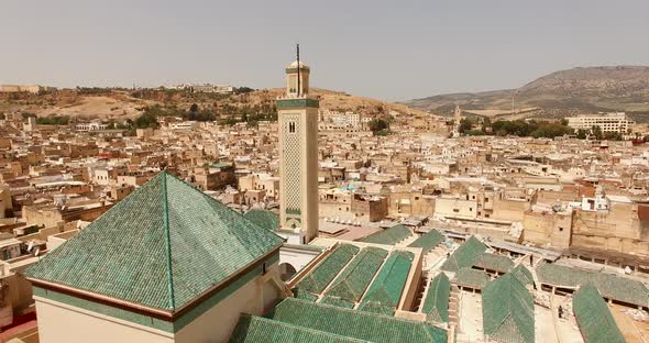 AERIAL: Old medina in Fez