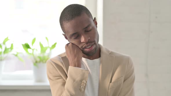 Portrait of Sleepy African Man