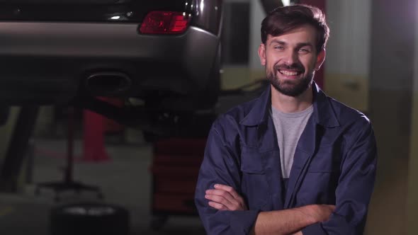 Portrait of Smiling Auto Repair Specialist