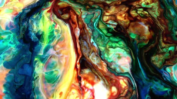 Color Explosion Abstract Art Painting