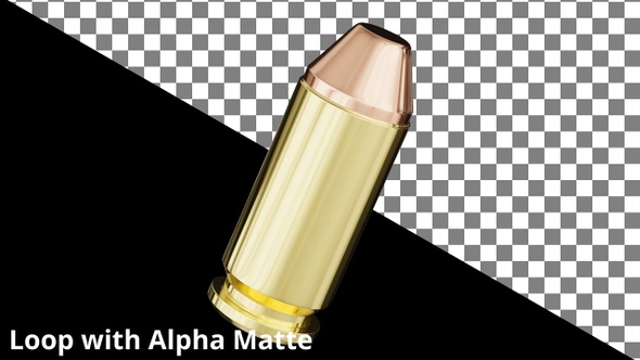 Floating .40 S&W Cartridge on Black