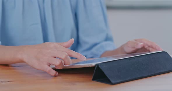 Woman Use of Tablet Computer