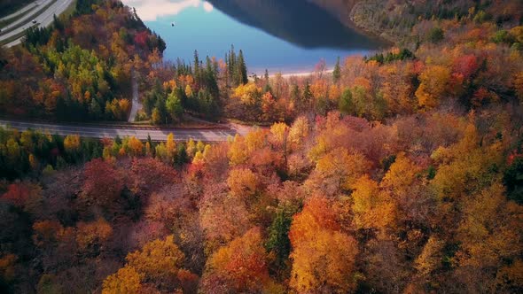 Fall Colours in Franconia Notch State Park