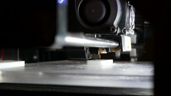3d Printer Prints The Product On Production