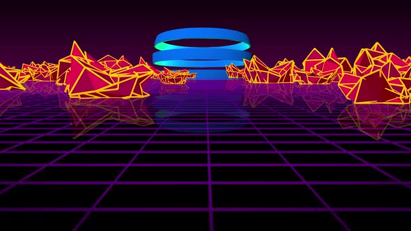 Retro Futuristic Background