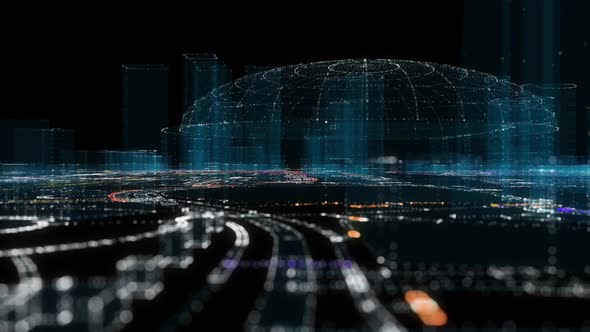 Abstract Hologram 3D City alt