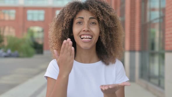 Angry African Woman Arguing Fighting