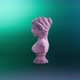 Statue, bust, silhouette. Loop animation. - VideoHive Item for Sale